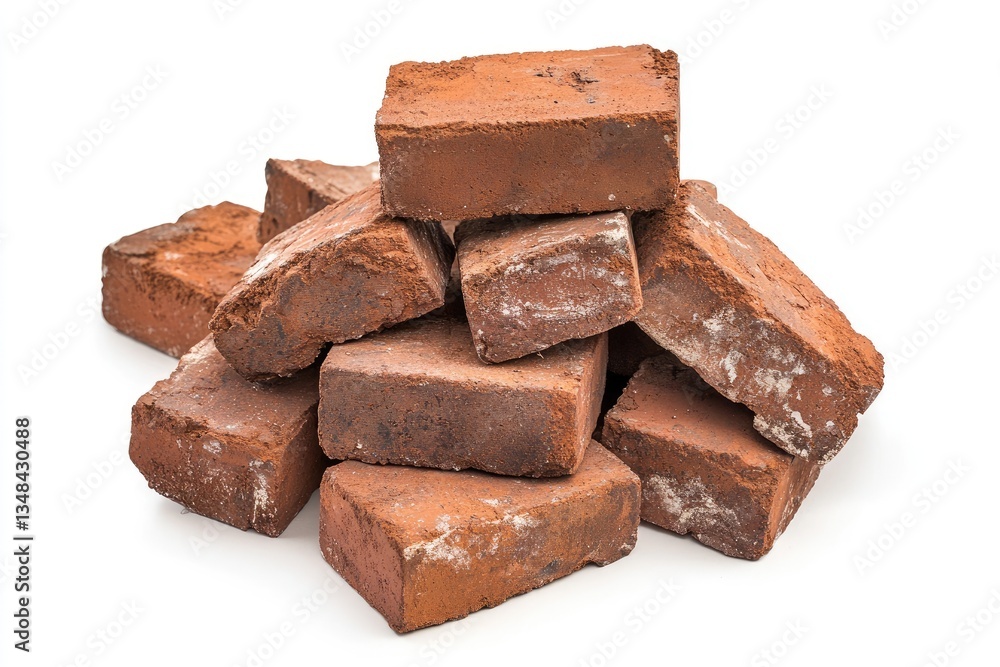 Stack of red bricks Stack of red bricks