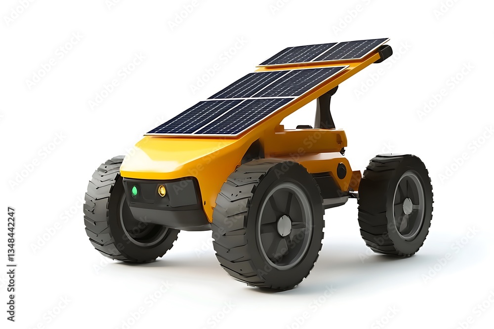 3D Autonomous Solar-Powered Farming Robot Isolated 3D Autonomous Solar-Powered Farming Robot Isolated