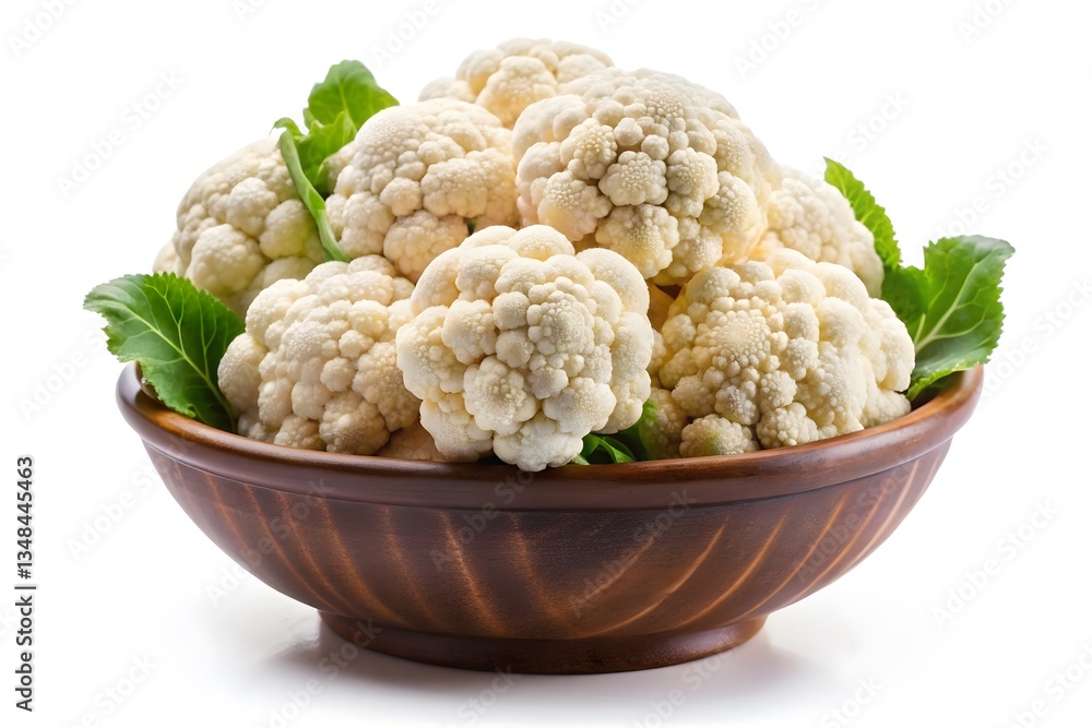 Fresh cauliflower and broccoli isolated on white background Fresh cauliflower and broccoli isolated on white background