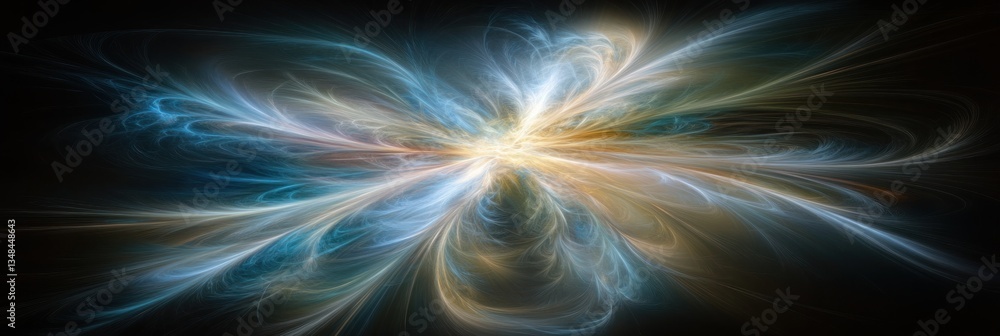 Naklejka premium Abstract ethereal energy explosion