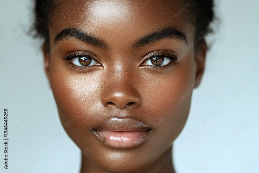 Portrait of a beautiful woman with flawless skin and makeup Portrait of a beautiful woman with flawless skin and makeup