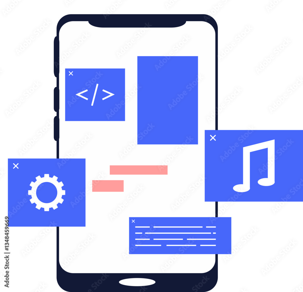 App Development Illustration App Development Illustration