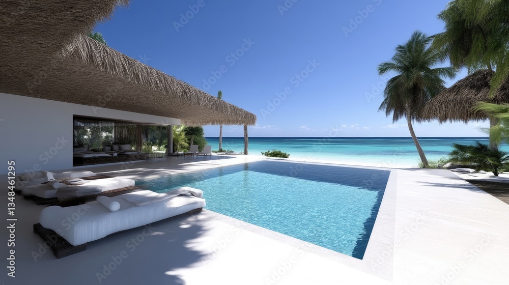 Fototapeta premium Beachfront Pool House
