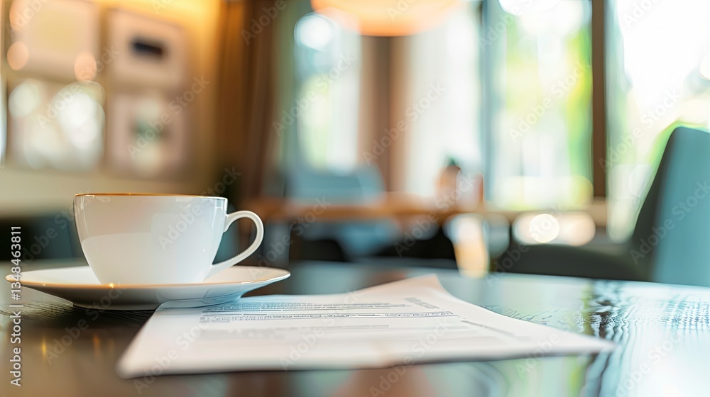 Termination letter on office desk with coffee cup, symbolizing job loss, unemployment, and layoffs in corporate work environment with blurred office background and shallow depth of field Termination letter on office desk with coffee cup, symbolizing job loss, unemployment, and layoffs in corporate work environment with blurred office background and shallow depth of field