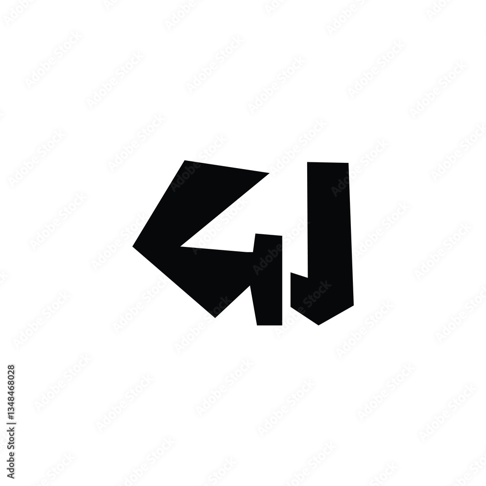 GJ monogram logo design letter text name symbol monochrome logotype alphabet character simple logo GJ monogram logo design letter text name symbol monochrome logotype alphabet character simple logo