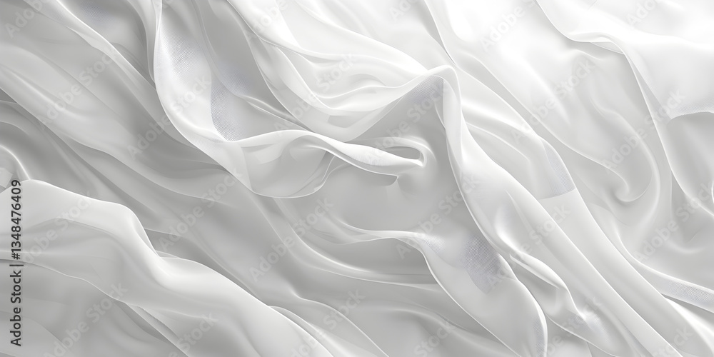White abstract background. Fluttering white scarf. Waving on the wind white fabric. 3D illustration. white cloth fabric textile wind White abstract background. Fluttering white scarf. Waving on the wind white fabric. 3D illustration. white cloth fabric textile wind