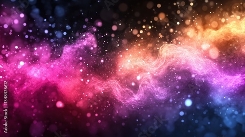 Wallpaper Mural Dynamic abstract colorful sound waves in dark background digital art vibrant colors artistic view visual concept Torontodigital.ca