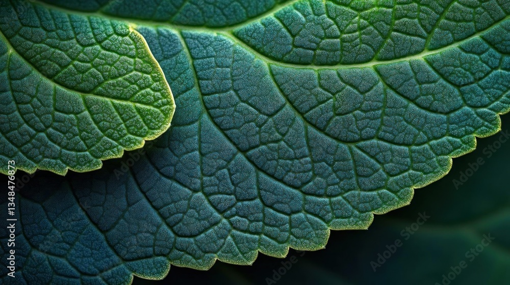 Stunning Closeup of Lush Green Leaf Texture Stunning Closeup of Lush Green Leaf Texture