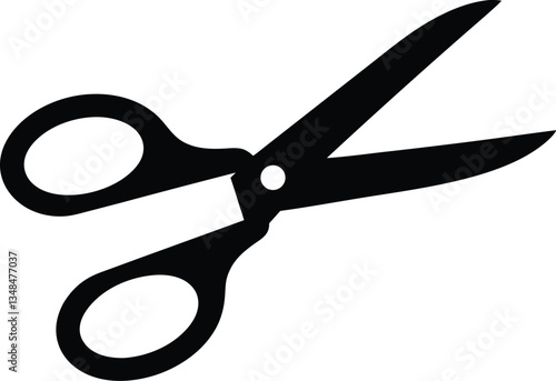 scissor silhouette vector illustration, scissor icon vector