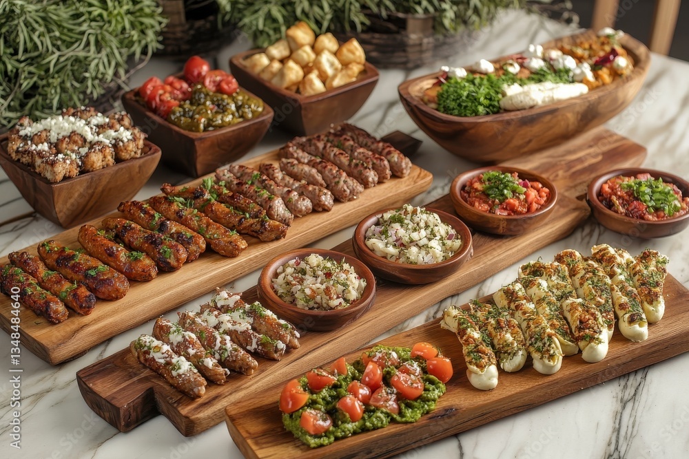 Gourmet Feast A Spread of Exquisite Appetizers Gourmet Feast A Spread of Exquisite Appetizers