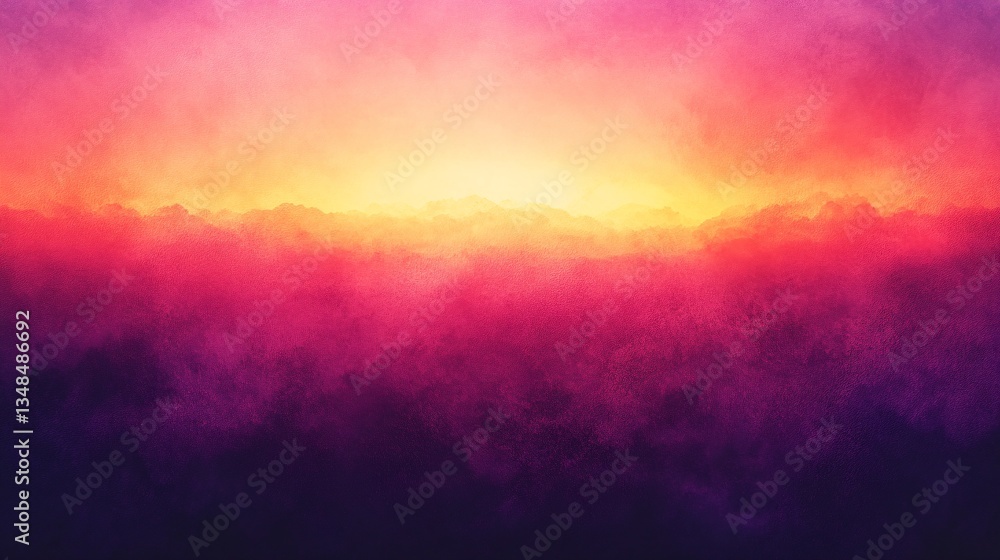 Naklejka premium An abstract artistic depiction of colorful clouds in a gradient