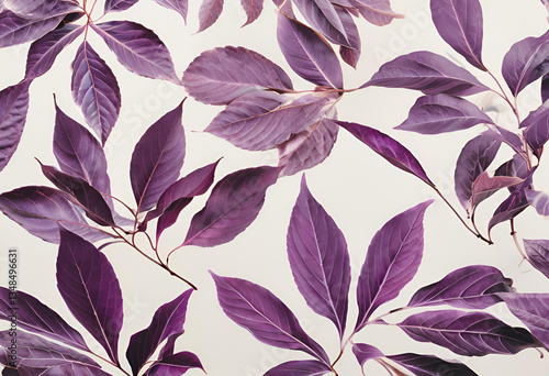 seamless floral pattern with leaves