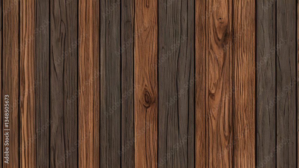 Brown wooden planks creating a textured background surface Brown wooden planks creating a textured background surface
