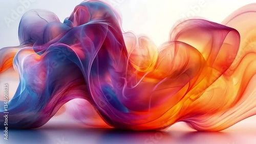 Wallpaper Mural A vibrant swirl of colorful smoke, creating an abstract and dynamic visual element suitable for creative projects. Torontodigital.ca