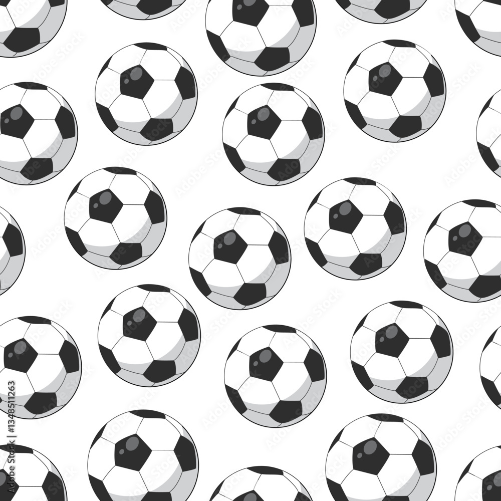 Ball seamless pattern background. Football illustration pattern. Ball background. Perfect for fabrics, textile, wallpaper, and decor. SSTKbackgrounds Ball seamless pattern background. Football illustration pattern. Ball background. Perfect for fabrics, textile, wallpaper, and decor. SSTKbackgrounds