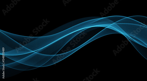 Abstract shiny color gold wave luxury background