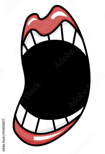 This is an illustration of a mouth