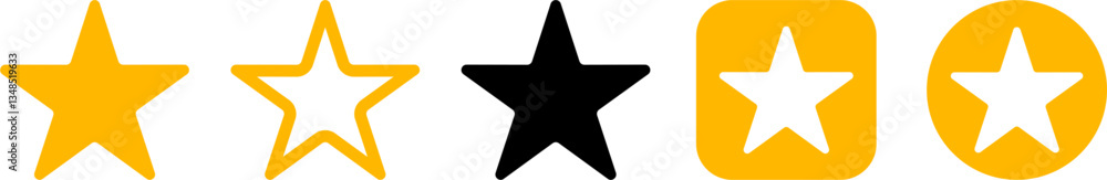 star icon pack on transparent background star icon pack on transparent background
