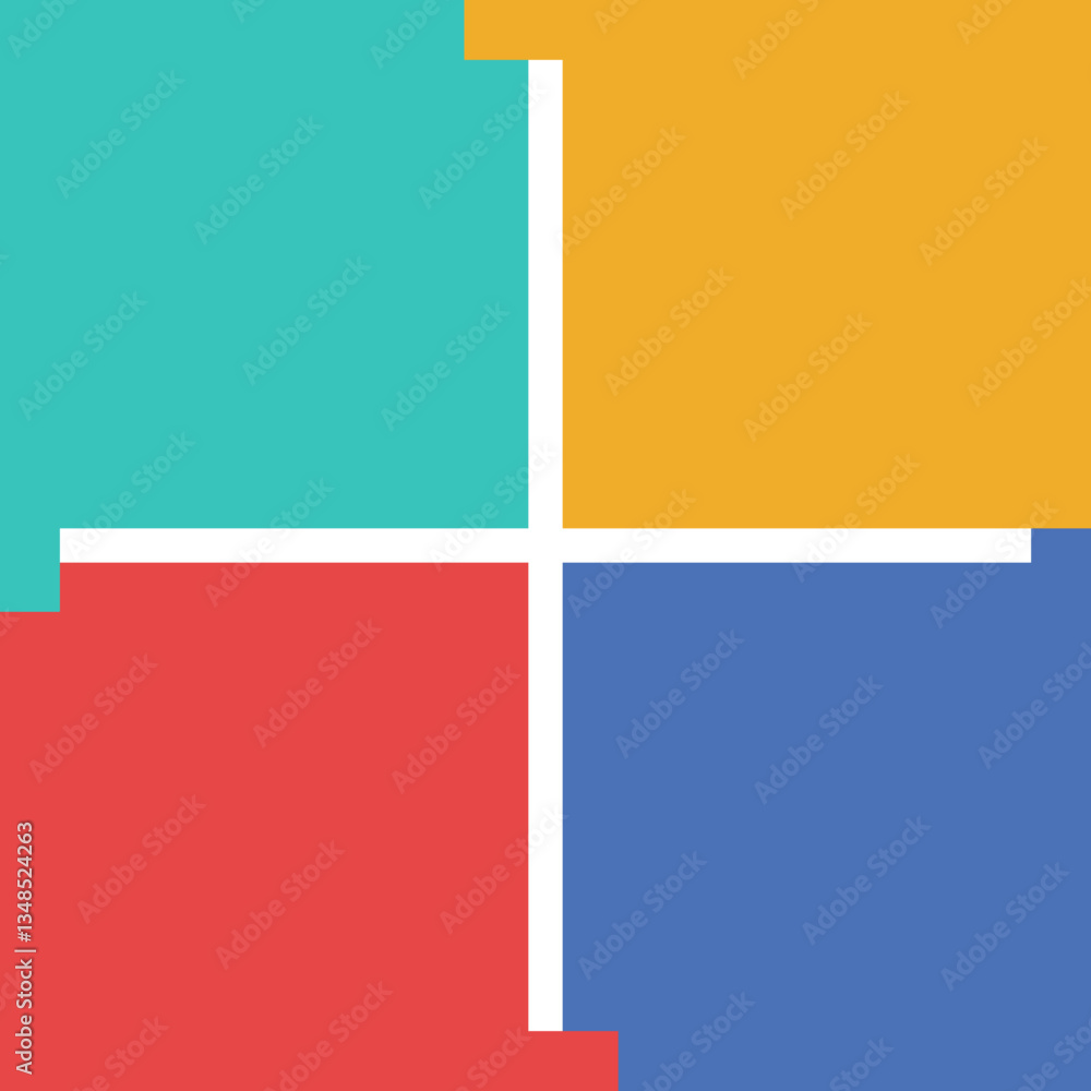 Fototapeta premium Simple Steps Infographic