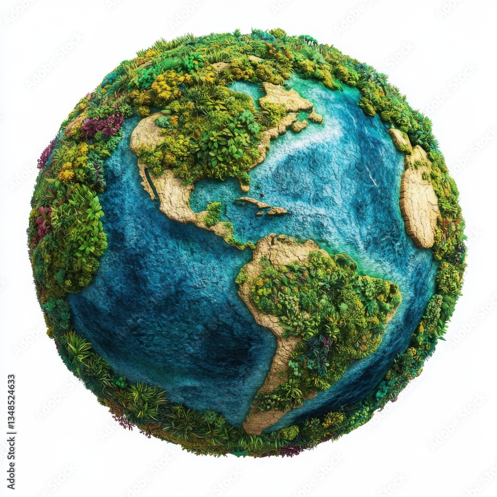 Fototapeta premium Imagen artística del planeta tierra