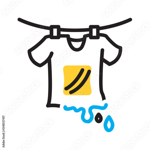 Vector multi color icon for Wet