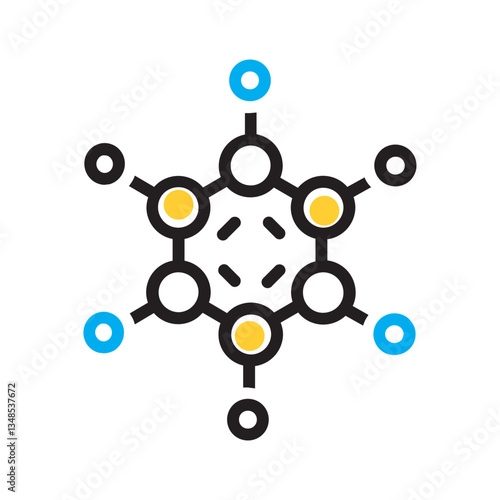 Vector multi color icon for Polymer