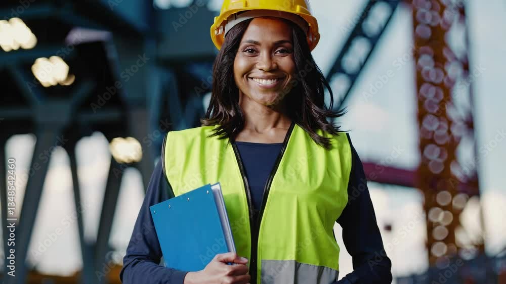 The Construction Worker Smiling The Construction Worker Smiling