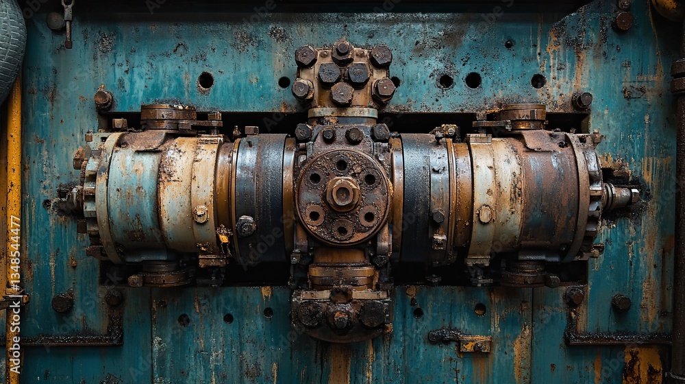 A medium closeup showcasing machinery involved in the boring process. A medium closeup showcasing machinery involved in the boring process.