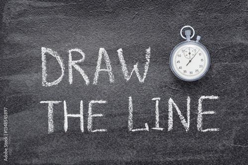 Obraz na płótnie draw the line watch w salonie