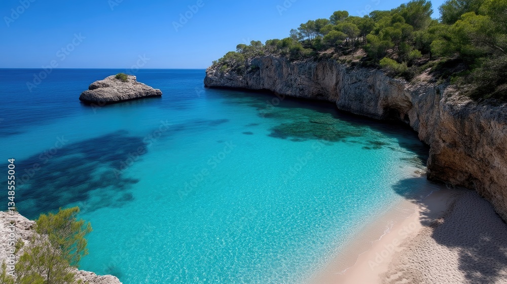 Obraz premium Pristine Mediterranean Cove