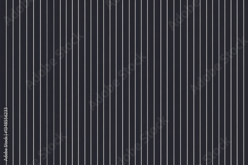 A timeless pinstripe fabric texture background in dark navy with thin white stripes. The sleek, formal design is ideal for business suits, professional attire, and classic interior textiles.