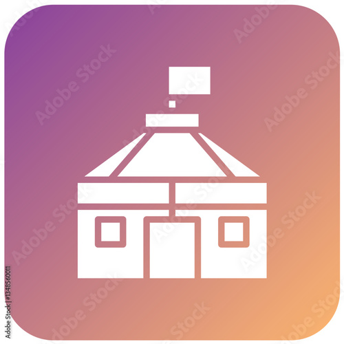 Vector Design Yurt Icon Style