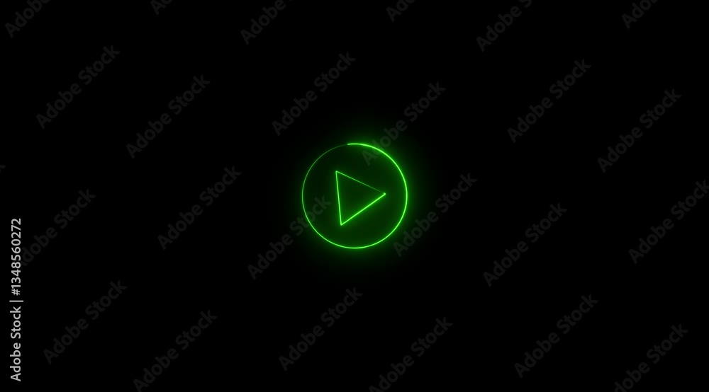 Glowing mxplayer icon animation on black color background. Glowing mxplayer icon animation on black color background.