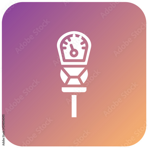 Vector Design Parking Meter Icon Style