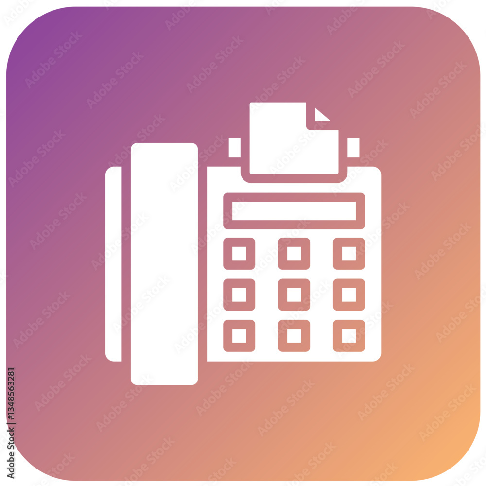 Vector Design Fax Icon Style