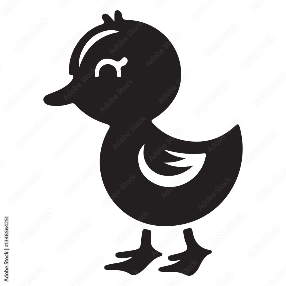 Cute Duckling Illustration Adorable Baby Duck Graphic Vector Design Cute Duckling Illustration Adorable Baby Duck Graphic Vector Design