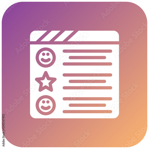 Vector Design Positive Review Icon Style