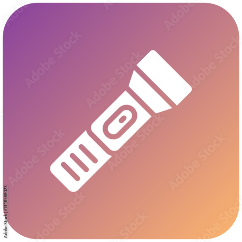Vector Design Flashlight Icon Style