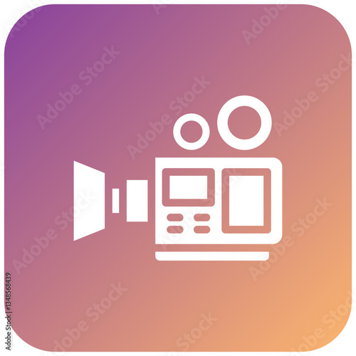 Vector Design Video Camera Icon Style