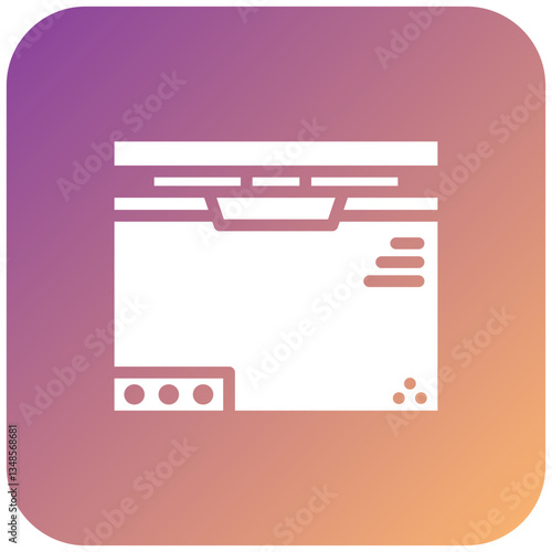 Vector Design Deep Freezer Icon Style