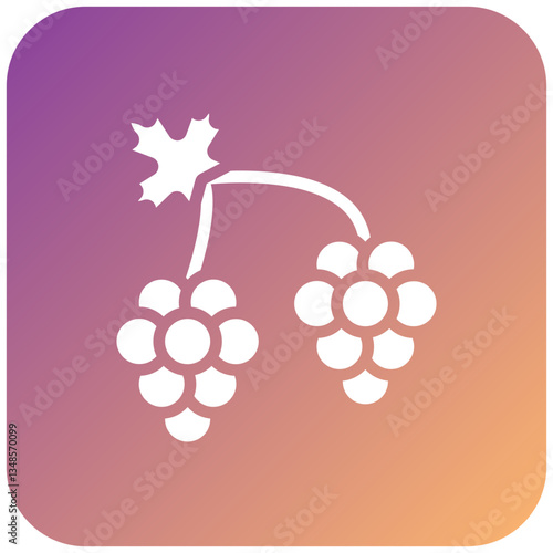 Vector Design Grapes Icon Style