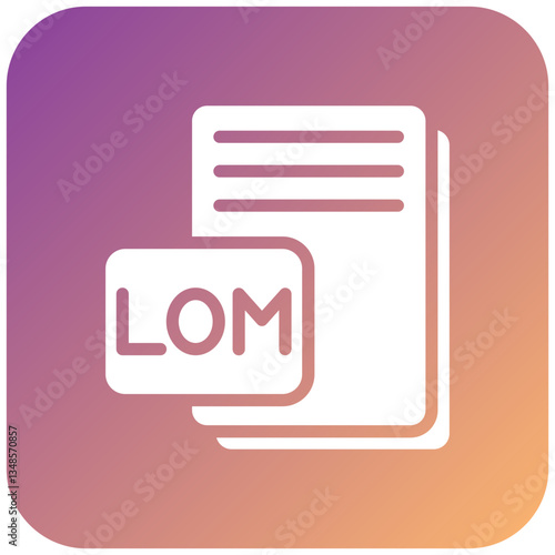 Vector Design LOM Icon Style