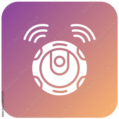 Vector Design Robotic Vaccum Icon Style