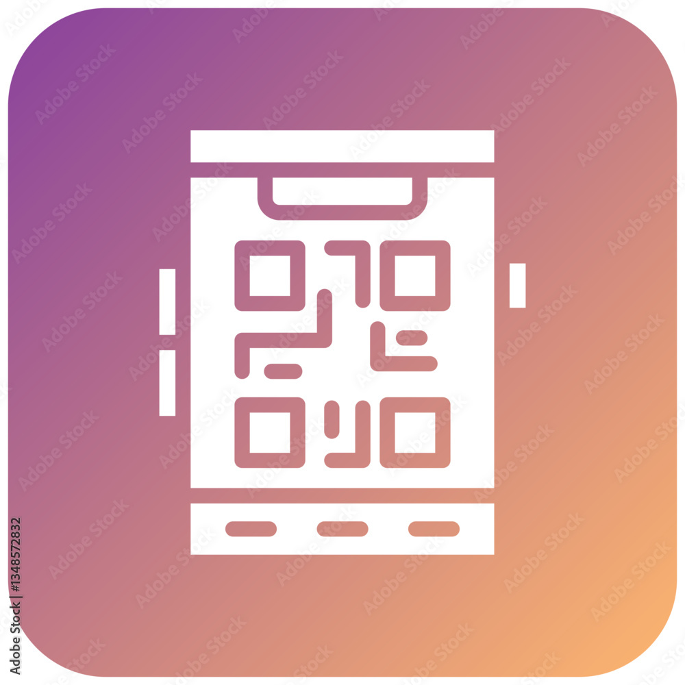 Vector Design Mobile Qr Code Icon Style Vector Design Mobile Qr Code Icon Style