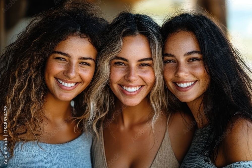Smiling Women Together Portrait Joyful Family Love Diversity Community Connection Smiling Women Together Portrait Joyful Family Love Diversity Community Connection