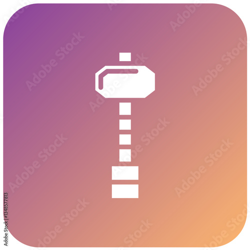 Sledgehammer Vector Design Icon Style