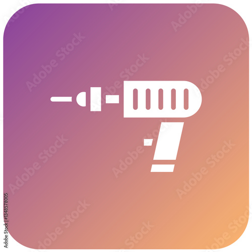 Pneumatic Drill Vector Design Icon Style