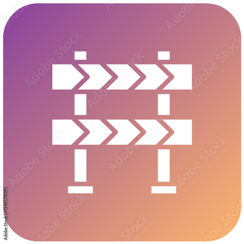 Construction Sign Vector Design Icon Style