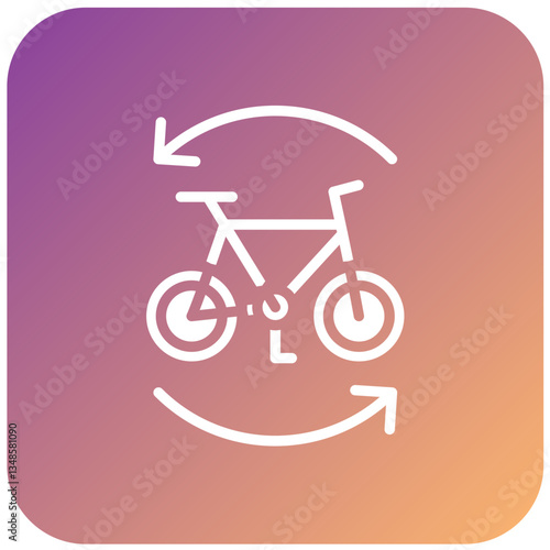 Bike Sharing Vector Design Icon Style