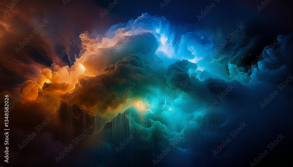 カラフルな雲 カラフルな雲